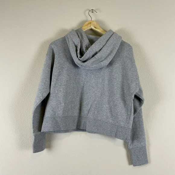 Calvin Klein Performance Hoodie Womens Size Small Cropped Light Wash Gray Hooded - Picture 9 of 12